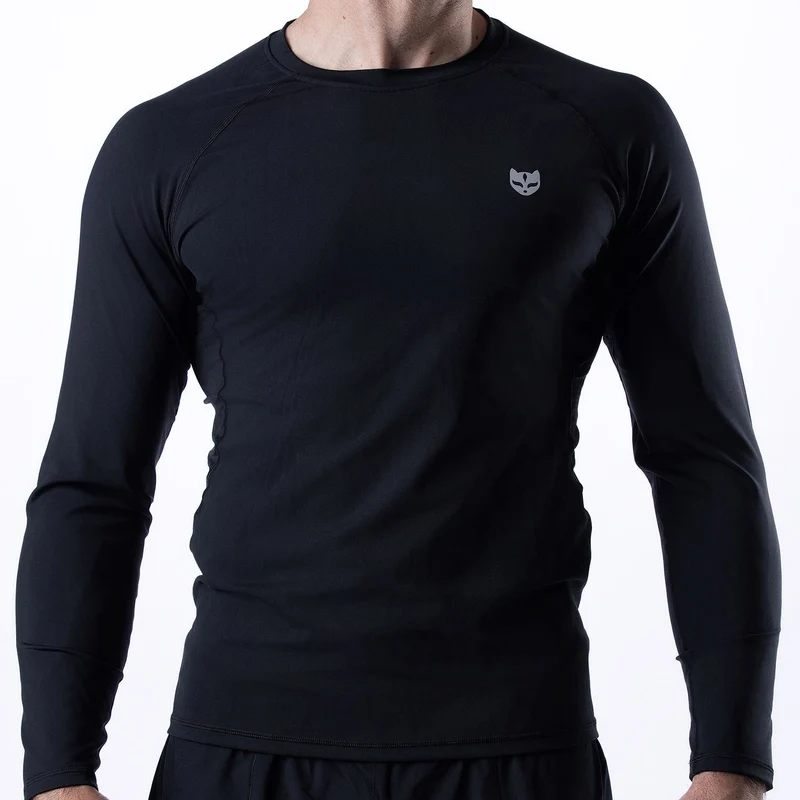 GAIDAMA MEN'S AVANT GARDE JIU JITSU RASHGUARD - LONG SLEEVE (BLACK)