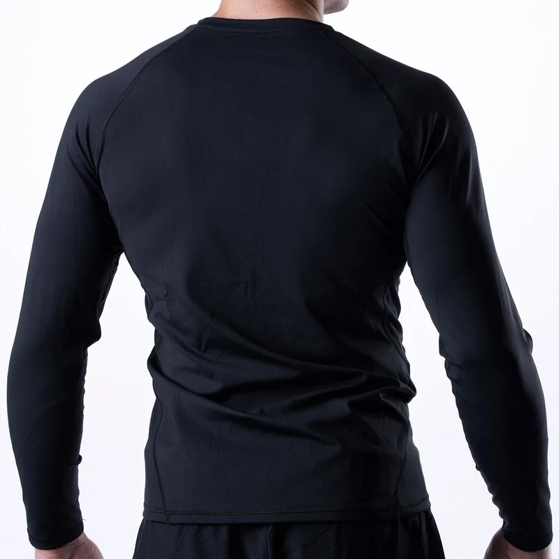 GAIDAMA MEN'S AVANT GARDE JIU JITSU RASHGUARD - LONG SLEEVE (BLACK)