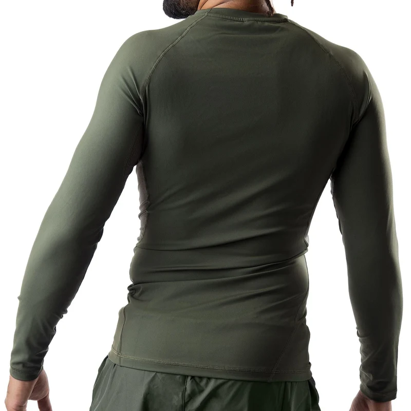 GAIDAMA MEN'S AVANT GARDE JIU JITSU RASHGUARD - LONG SLEEVE (SAGE)