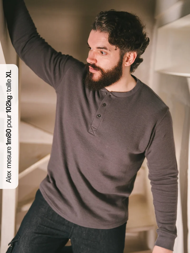 Henley Cormac manches longues