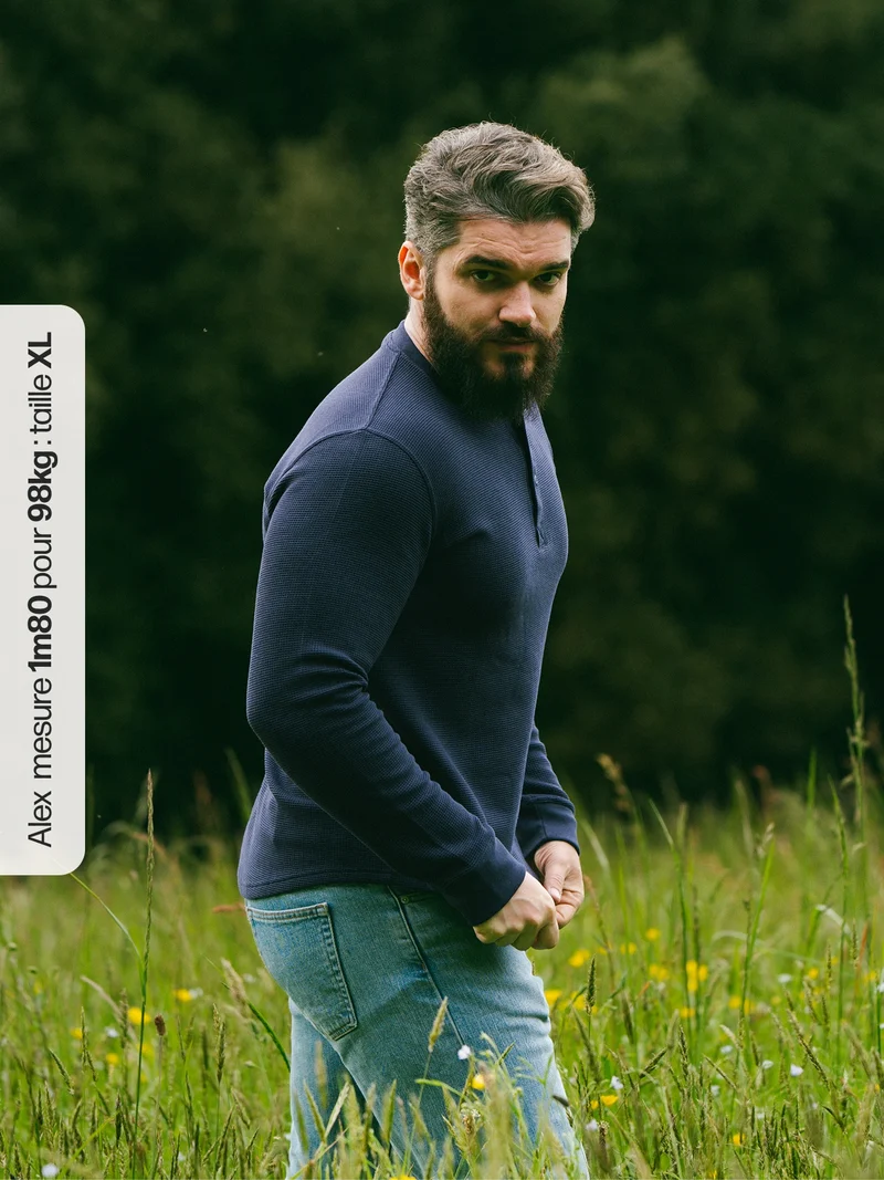 Henley Cormac manches longues
