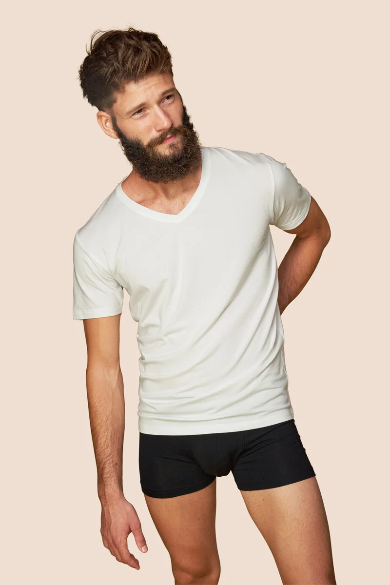 T-shirt col V homme
