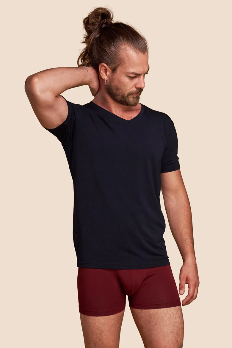 T-shirt col V homme