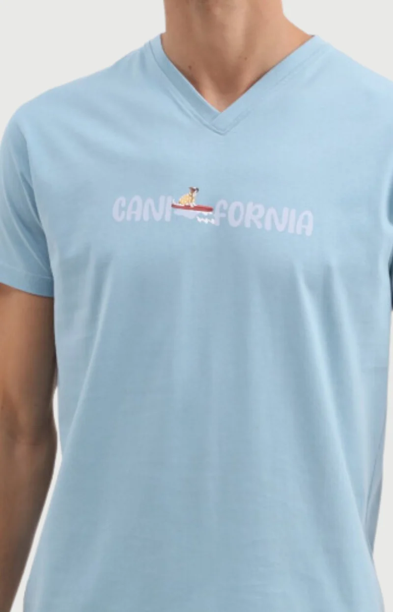 Pyjashort en jersey de coton léger - Canifornia