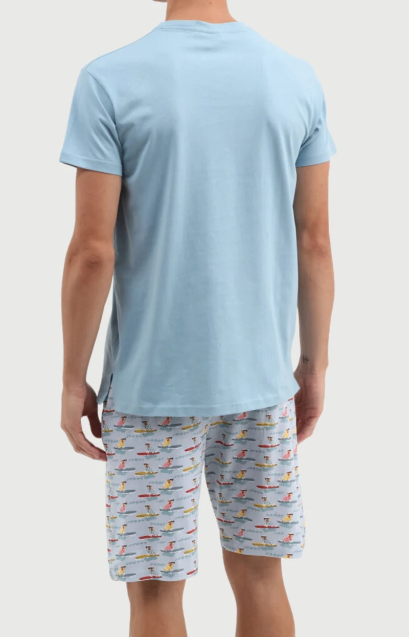 Pyjashort en jersey de coton léger - Canifornia
