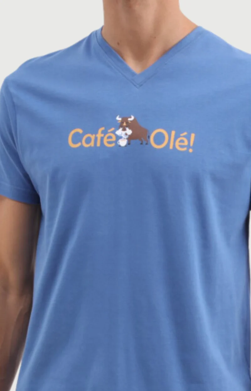 Pyjashort en jersey de coton léger - Café Olé