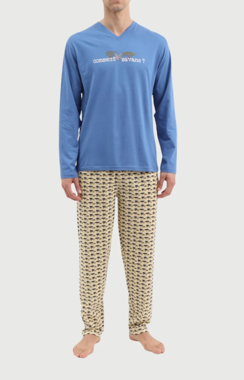 Pyjama en jersey de coton - Comment savane ?