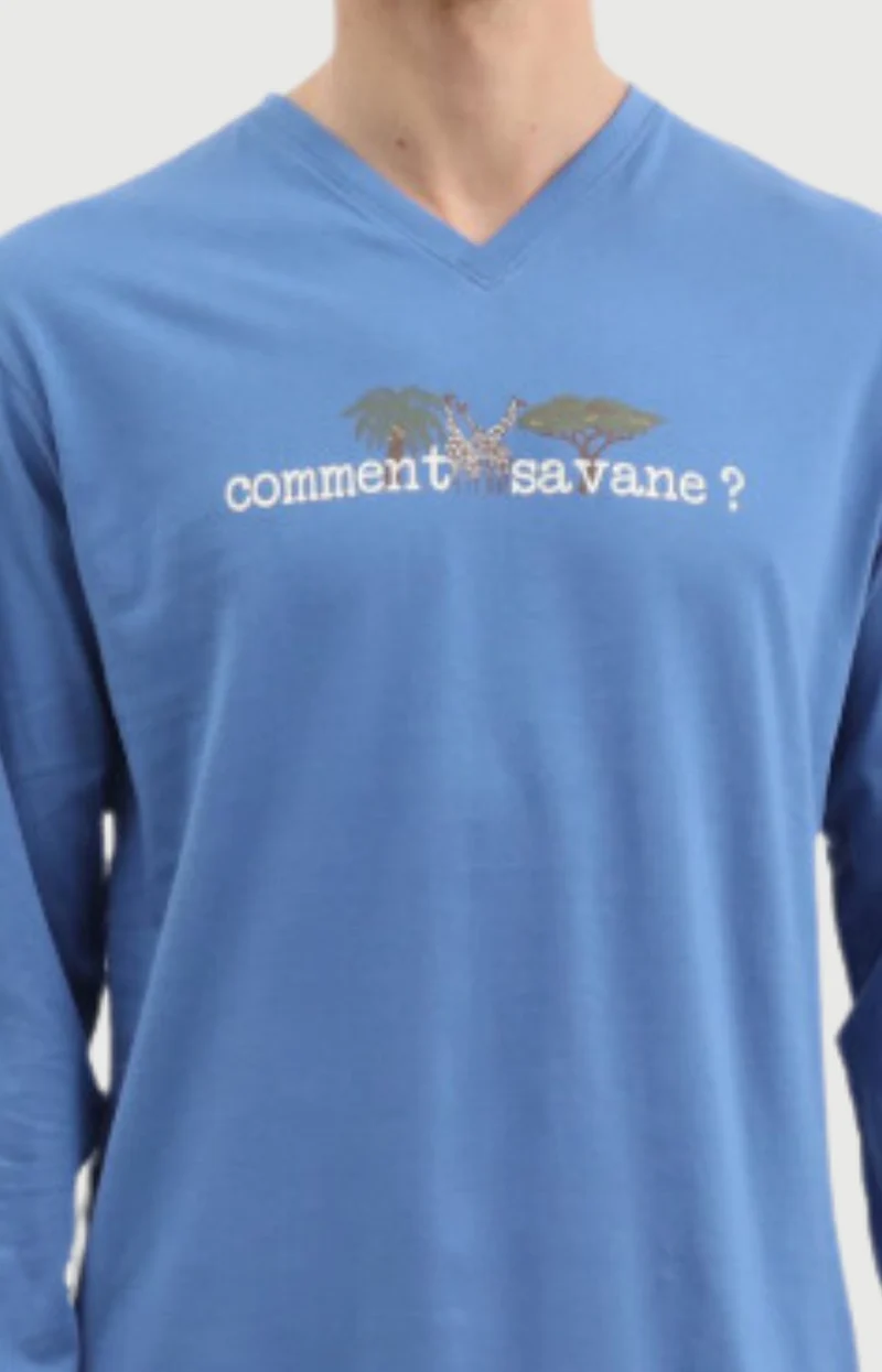Pyjama en jersey de coton - Comment savane ?
