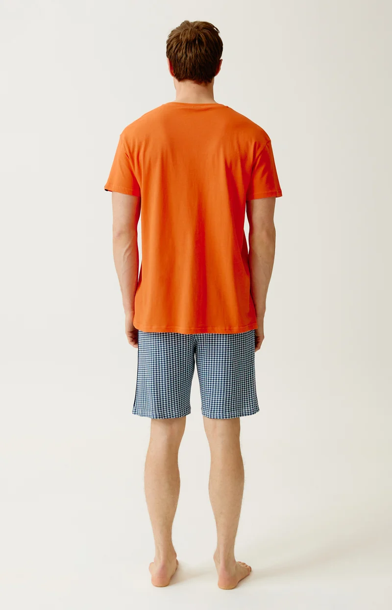 Pyjashort en jersey de coton léger - Pilote de lit