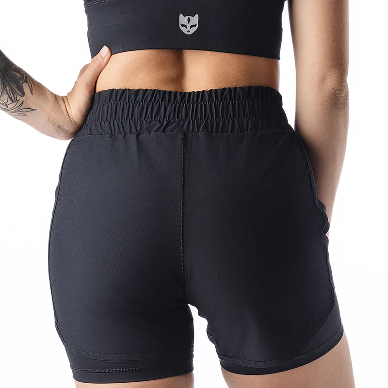 GAIDAMA WOMEN'S PREMIUM JIU JITSU BOARD SHORTS (BLACK)