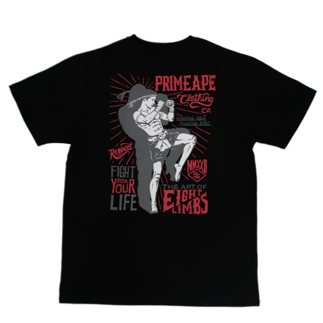 PRIMEAPE MUAY THAI GRAPHIC TEE (BLACK)