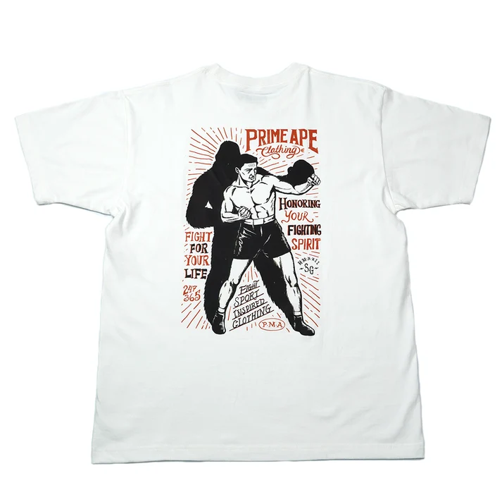 PRIMEAPE BOXING GRAPHIC TEE (WHITE)