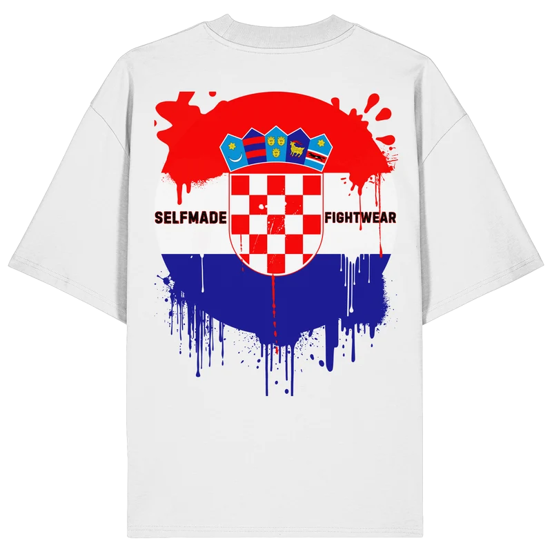 Croatia Edition Gold No78 - Organic Oversize Shirt