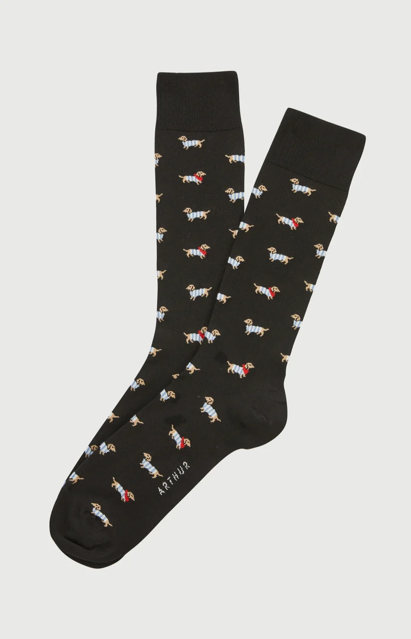 Chaussettes en coton - Tobbie Noir