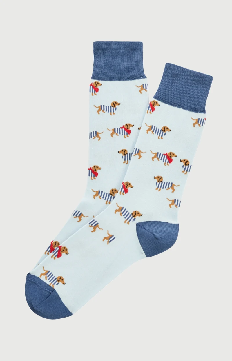 Chaussettes en coton - Tobbie Bleu