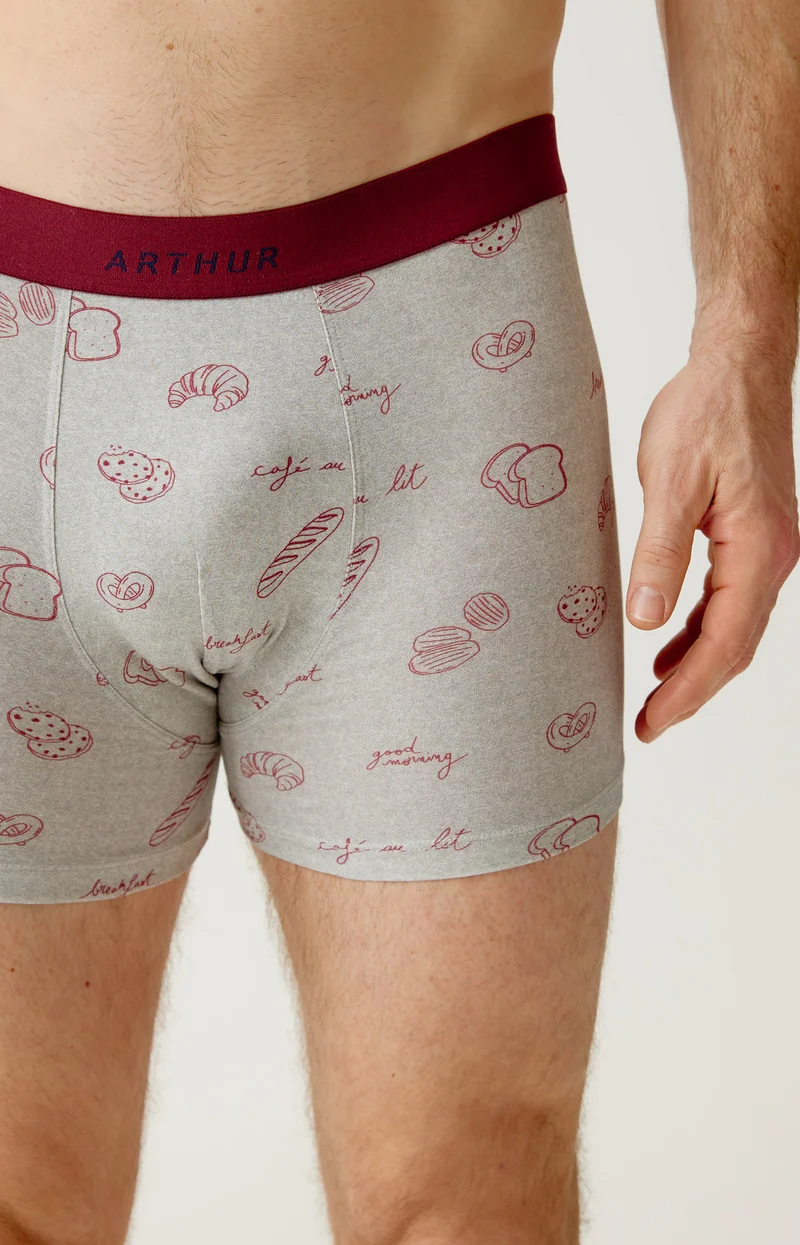 Boxer en jersey de coton - P'tit dej au lit