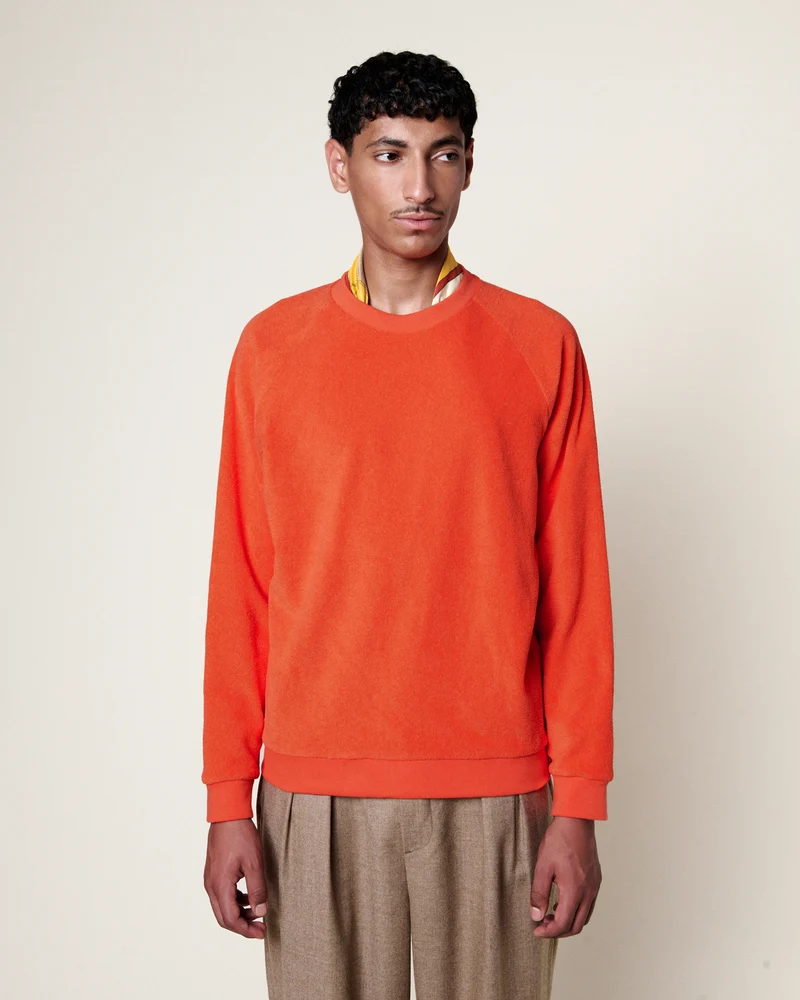 SWEATSHIRT AQUAE BRIGHT ORANGE