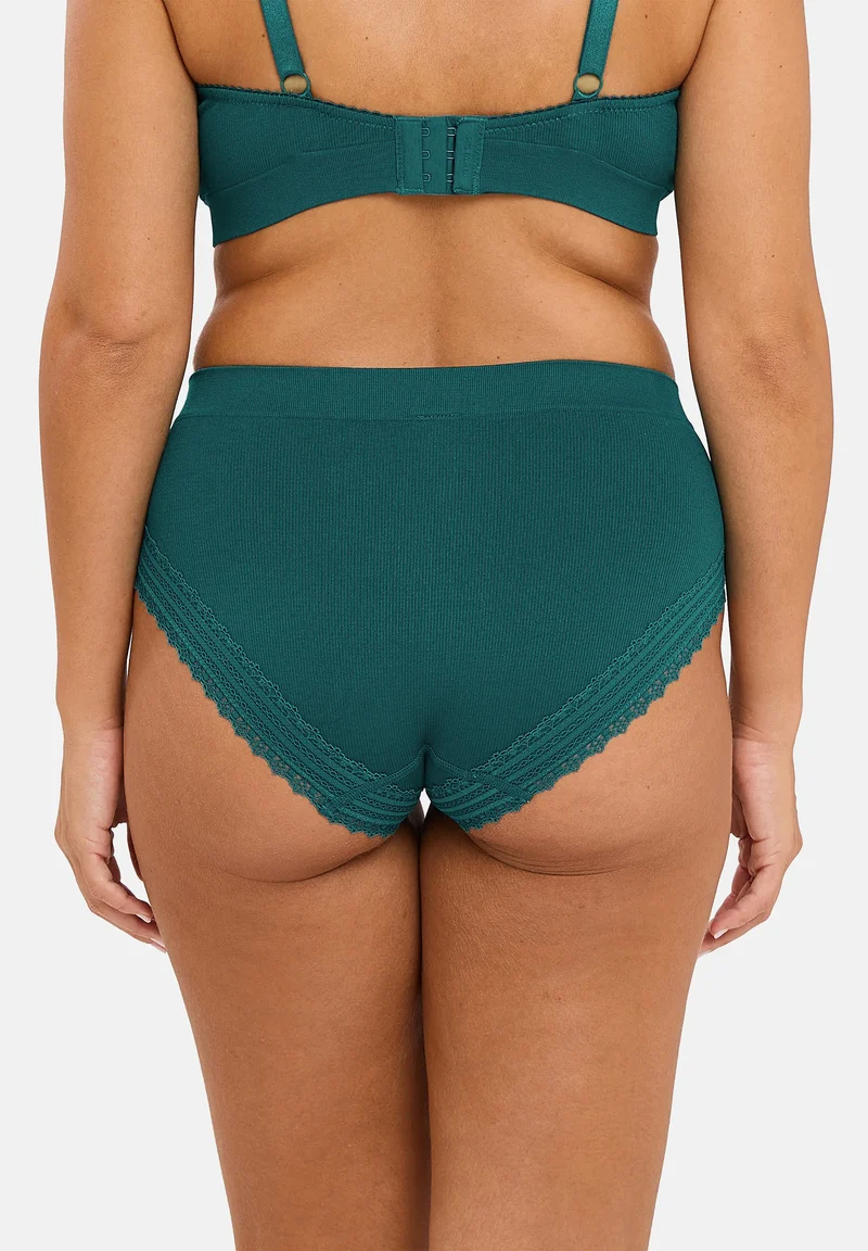Lot de 2 slips Agathe Vert Emeraude et Rose Nordique