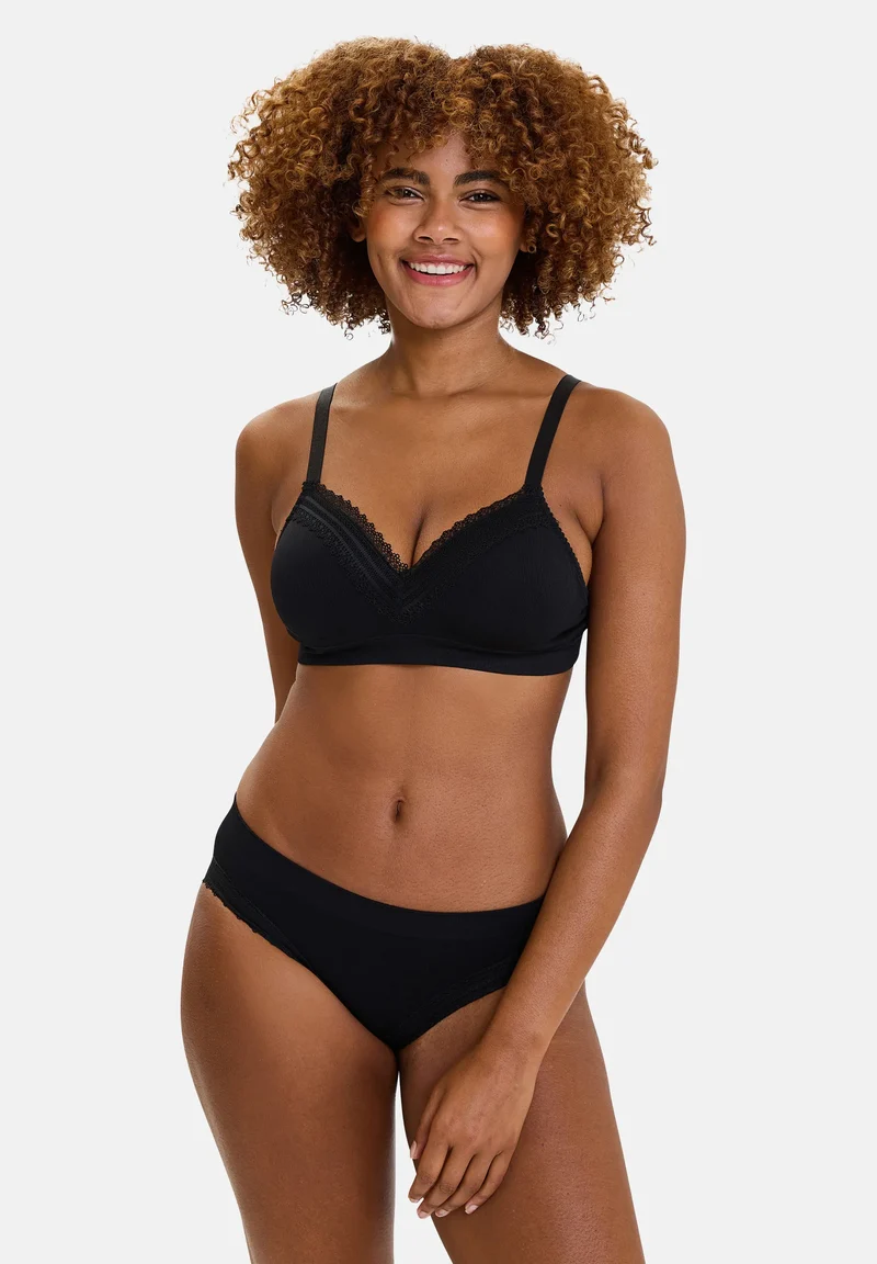 Lot de 2 slips Agathe Noir et Ivoire