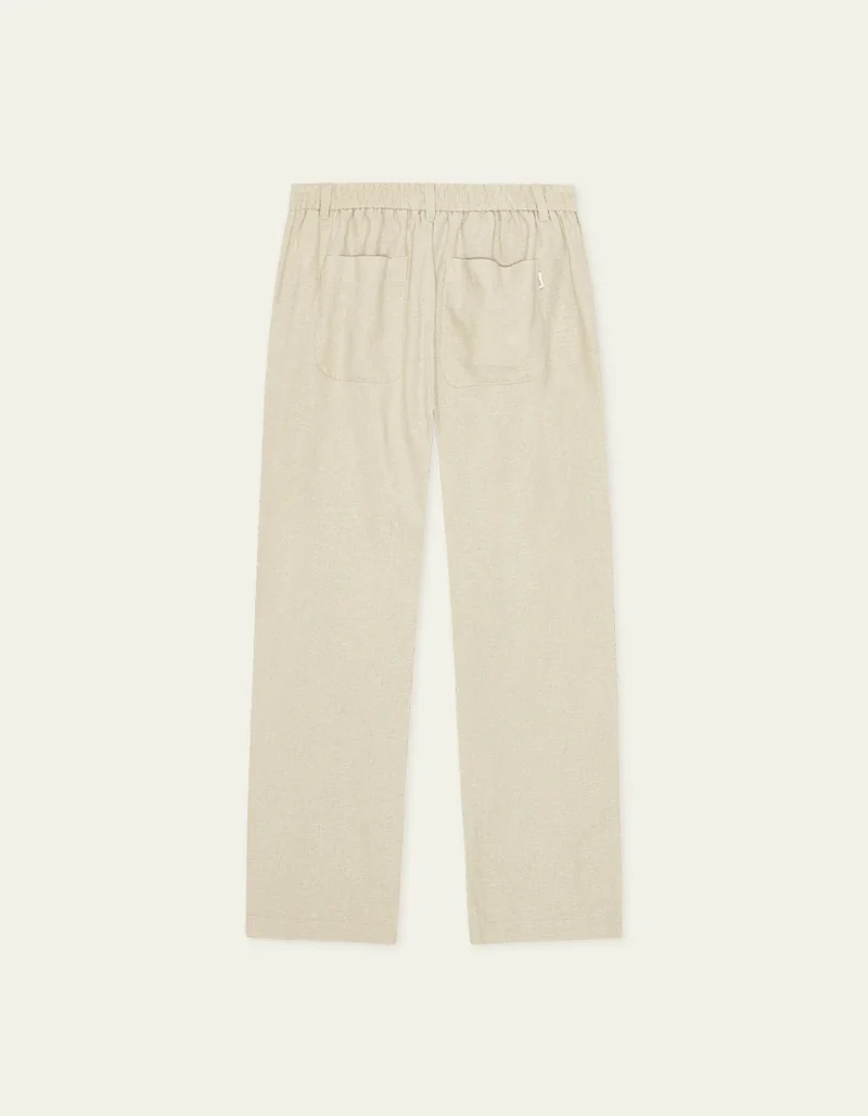 Les Deux Linen Comfort Suit Pants Light Sand