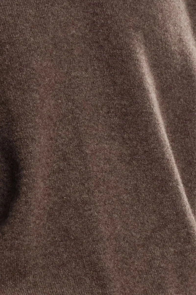 Nitto Knitwear PULL COL V ARMEN MOCHA