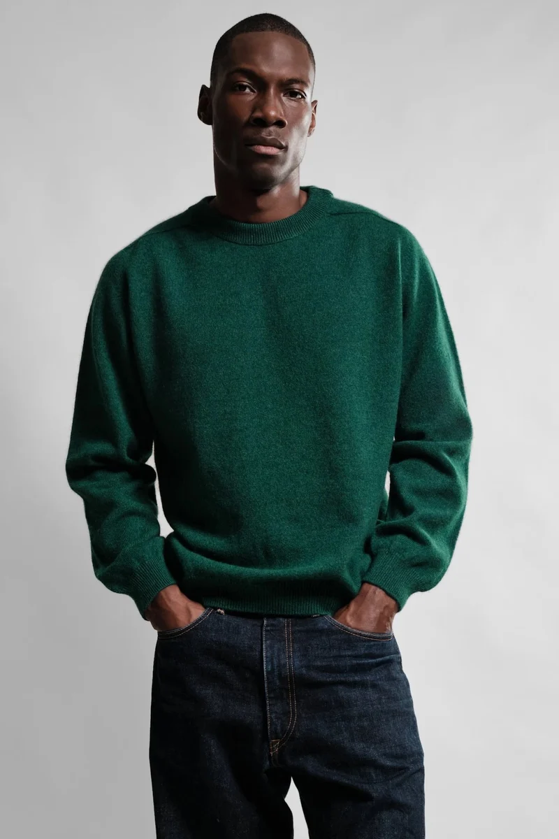 Nitto Knitwear PULL COL ROND ARMEN VERT SACRAMENTO