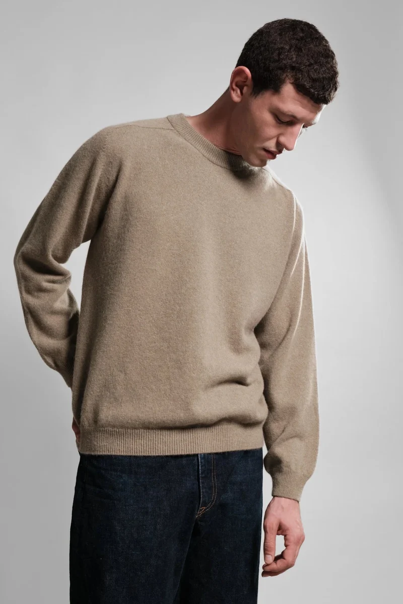 Nitto Knitwear PULL COL ROND ARMEN KHAKI