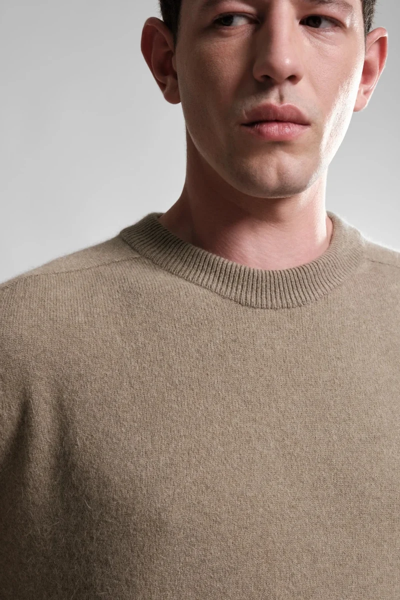 Nitto Knitwear PULL COL ROND ARMEN KHAKI