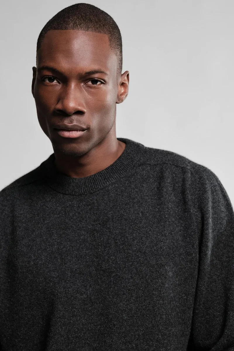 Nitto Knitwear PULL COL ROND ARMEN CHARCOAL