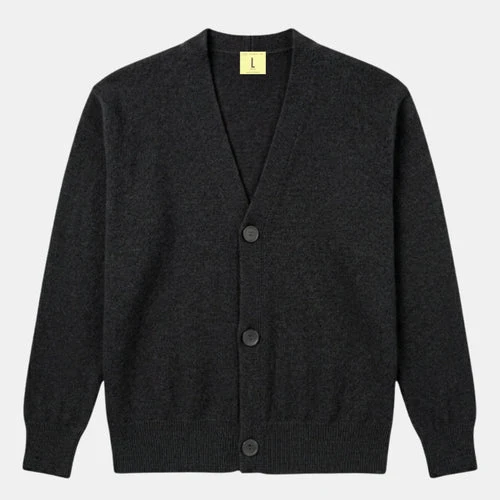 Nitto Knitwear CARDIGAN ARMEN CHARCOAL