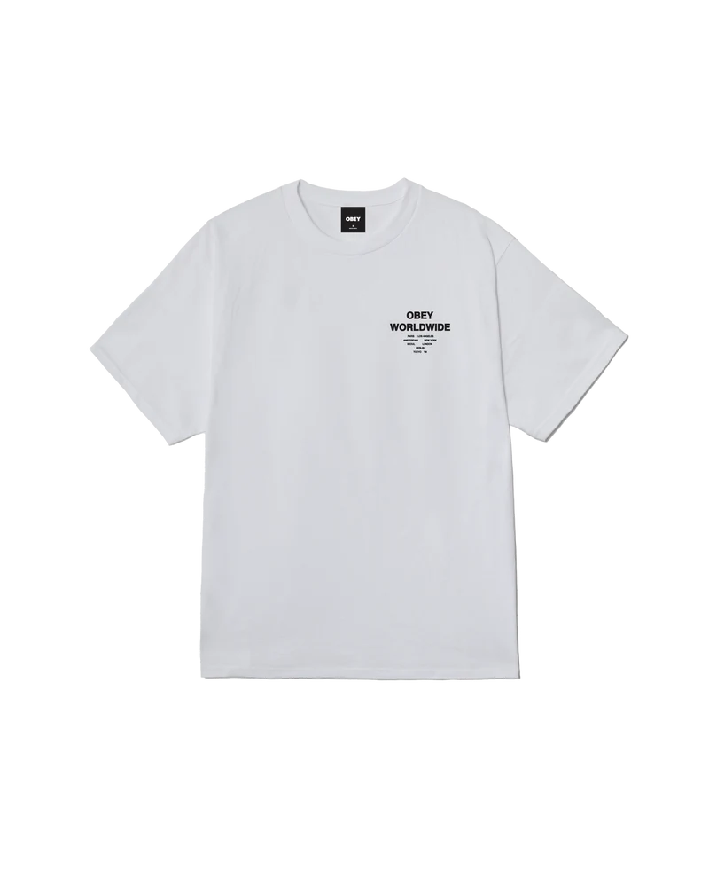 OBEY ANGELS ABOVE CLASSIC T-SHIRT WHITE