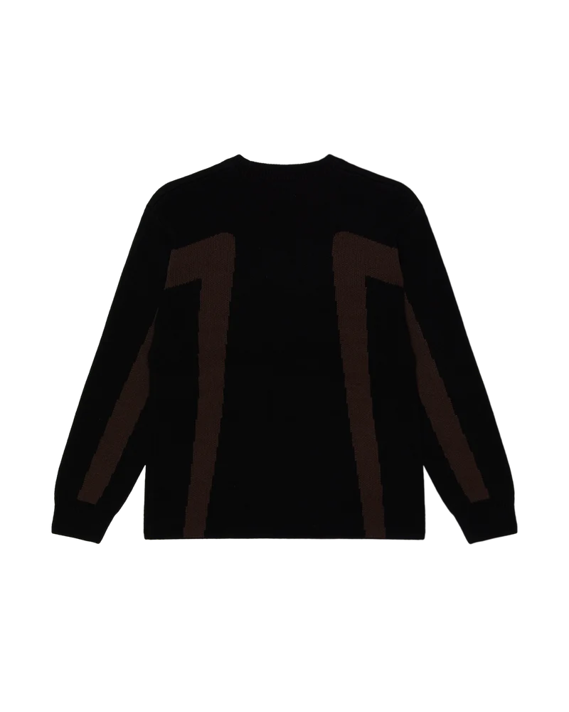 OBEY BRANN SWEATER DIGITAL BLACK MULTI