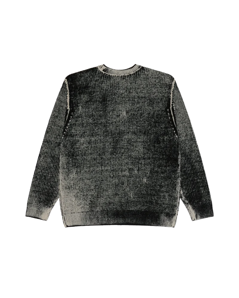 OBEY SPRAY EFFECT SWEATER DARK BLACK MULTI