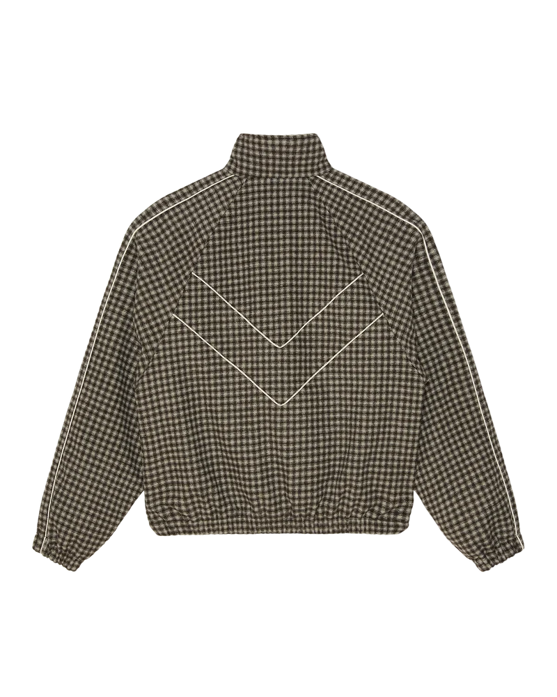 OBEY LEISURE TRAINING JACKET ABBEY STONE PLAID