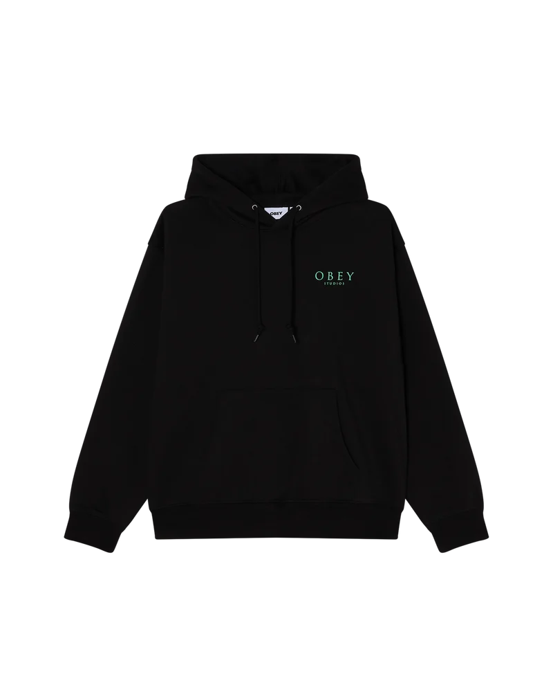 OBEY FLORES ROBUS PULLOVER BLACK