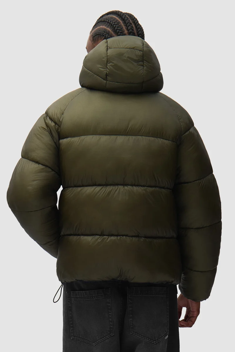 Arte Antwerp Ripstop Hooded Puffer Green