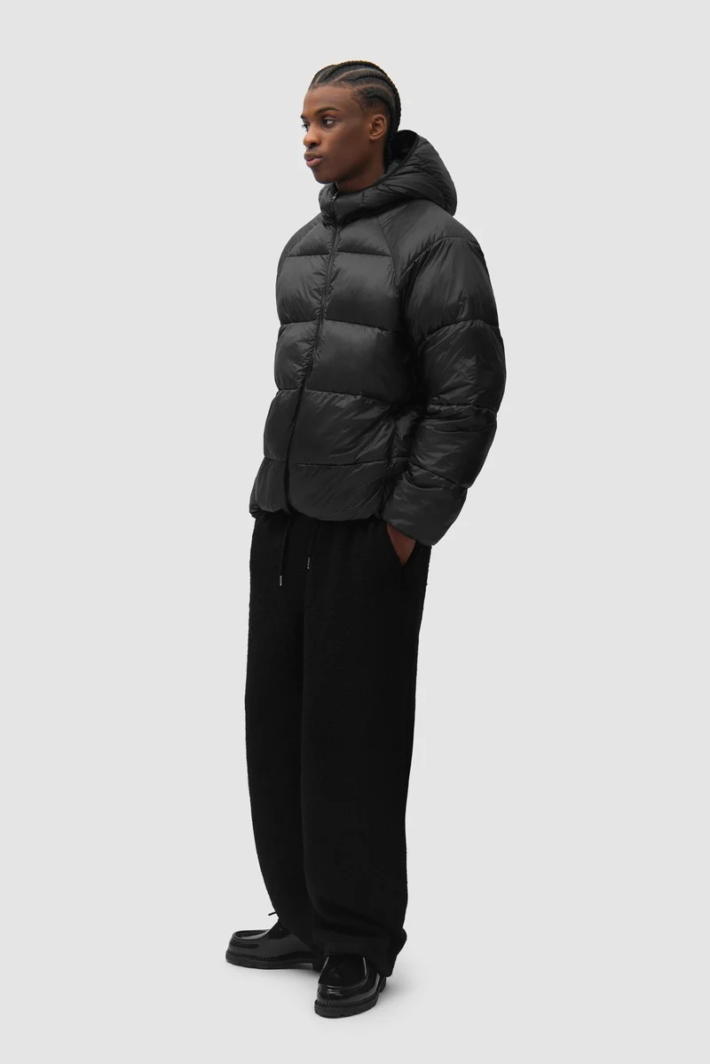 Arte Antwerp Ripstop Hooded Puffer Black