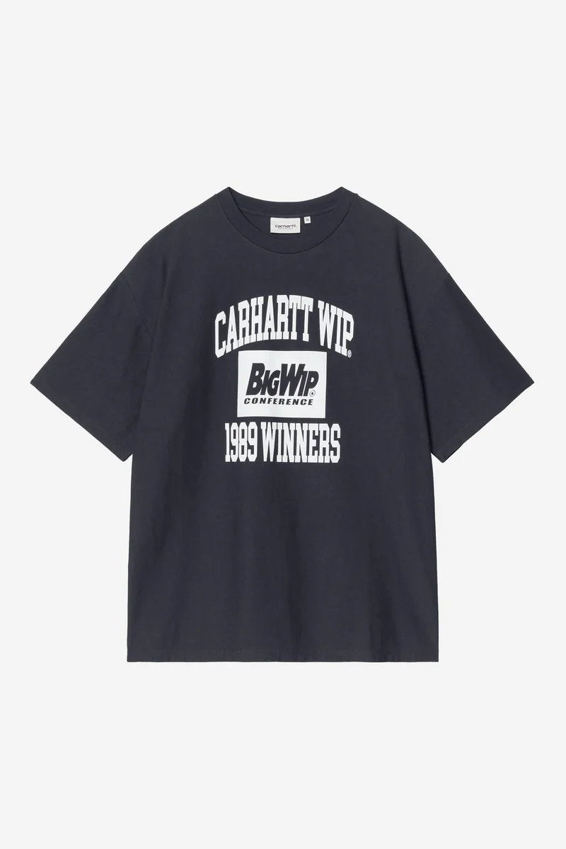 Carhartt Wip 1989 WINNERS S/S TEE Dark Navy heavy stone wash