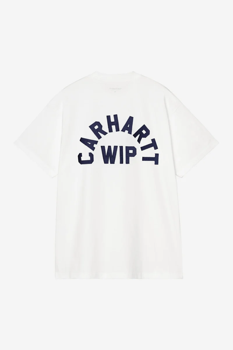 Carhartt Wip ARCH SCRIPT S/S TEE White / Dark Navy