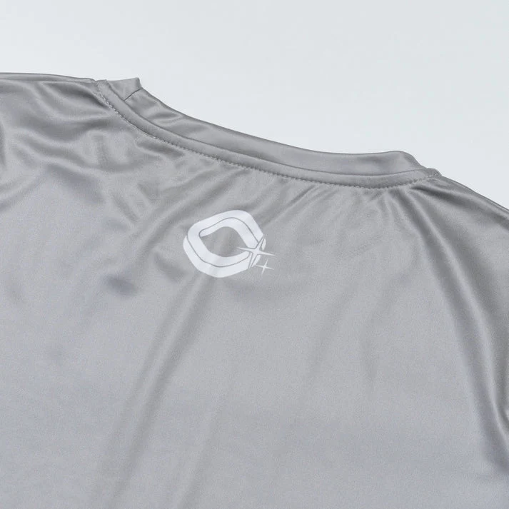 REBELLIOUS BEHAVIOR RBLS SPCS LOGO DRY FIT S/S TEE (SILVER)