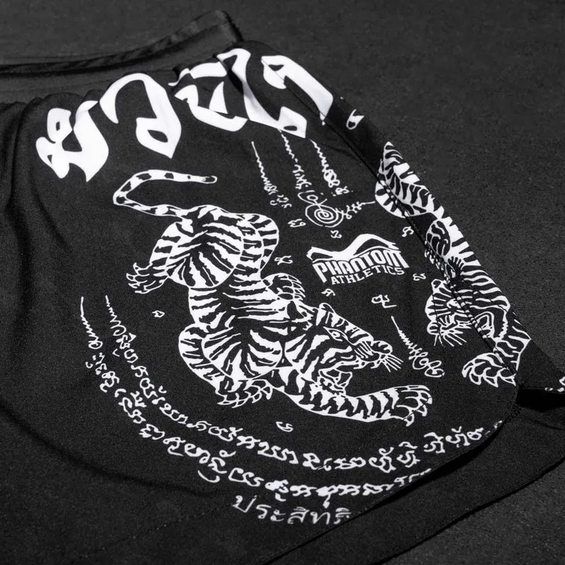 PHANTOM ATHLETICS FIGHTSHORTS FUSION MUAY THAI (BLACK / WHITE)