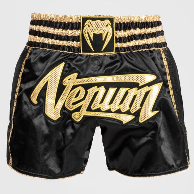 VENUM ABSOLUTE 2.0 MUAY THAI SHORTS (BLACK / GOLD)