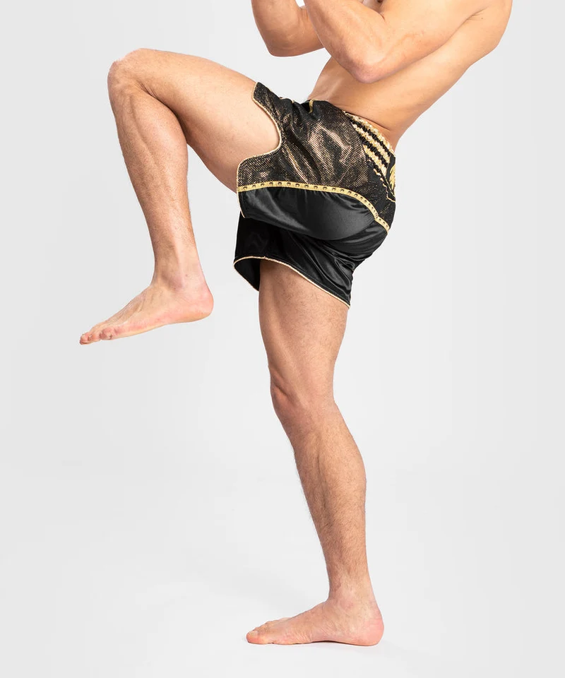 VENUM ABSOLUTE 2.0 MUAY THAI SHORTS (BLACK / GOLD)