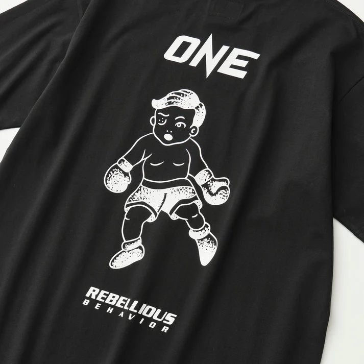 REBELLIOUS BEHAVIOR ONE x RBLS TEE (BLACK)