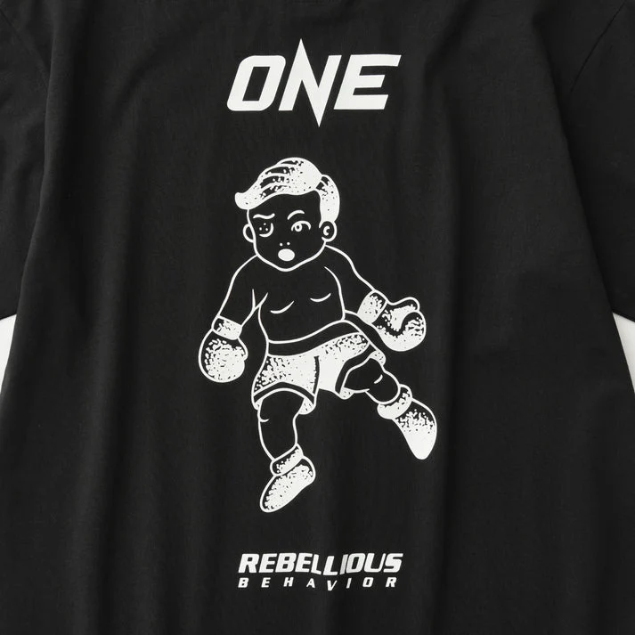 REBELLIOUS BEHAVIOR ONE x RBLS TEE (BLACK)