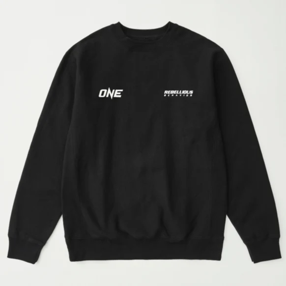 REBELLIOUS BEHAVIOR ONE x RBLS CREW NECK SWEATER