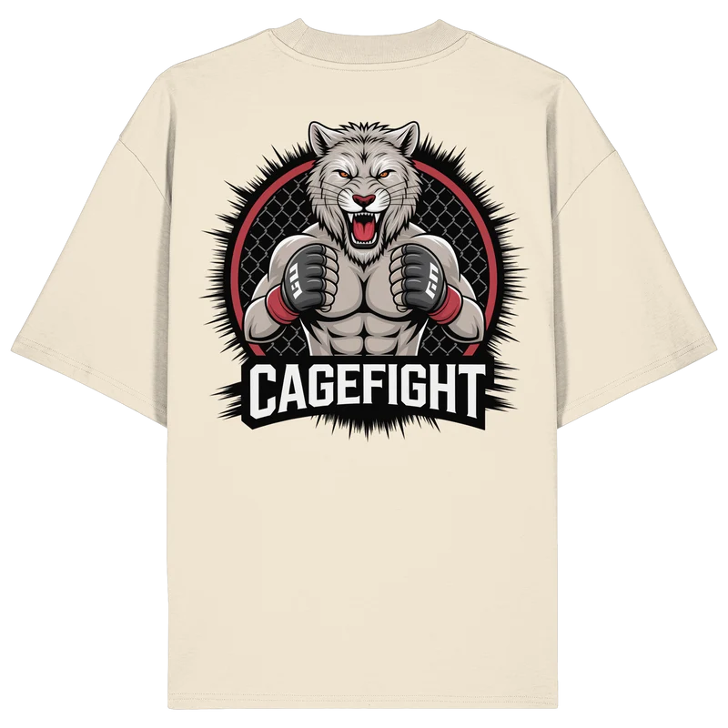 Cage Fight Animal No8 - Organic Oversize Shirt
