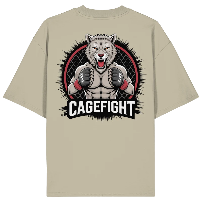 Cage Fight Animal No8 - Organic Oversize Shirt