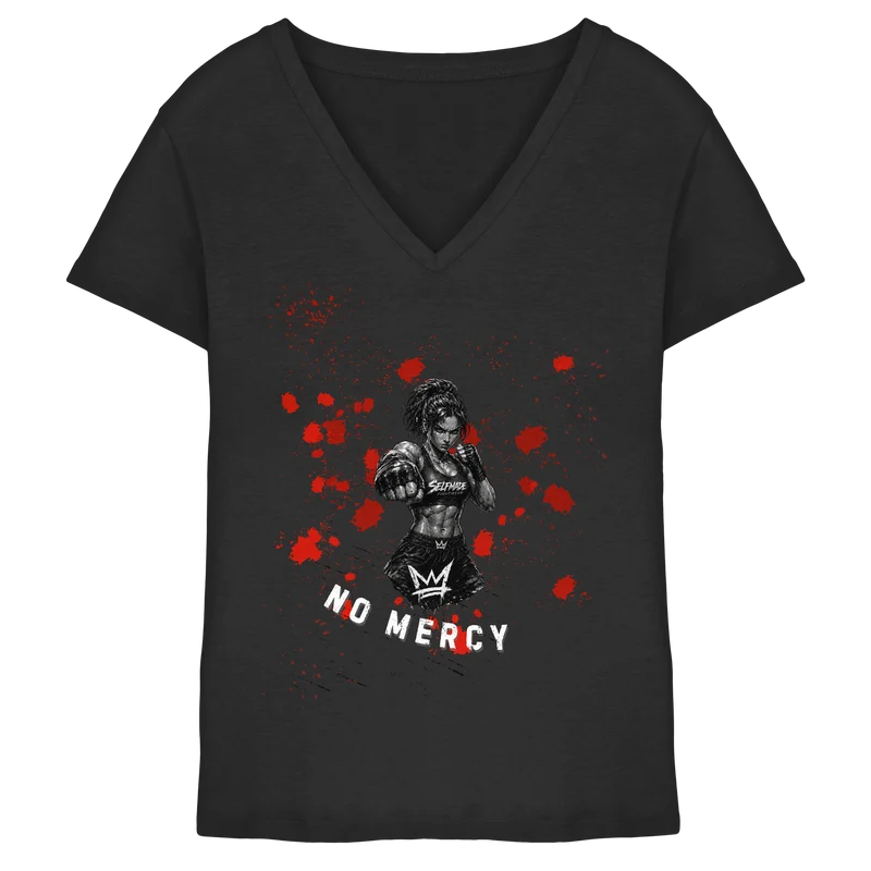 No Mercy Only for Women No14 - Ladies V-Neck Shirt