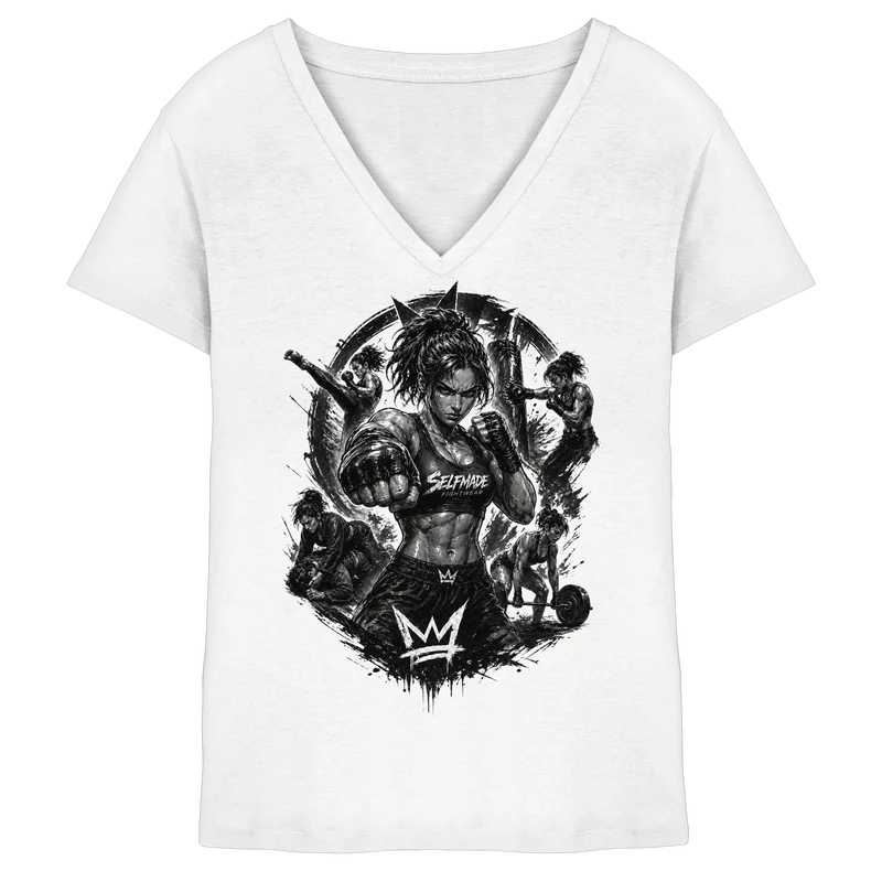 Only for Women Power No13 - Ladies V-Neck Shirt